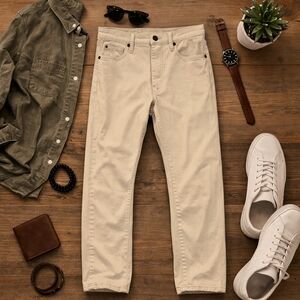 Katin Classic Straight 6 Pocket Beige Denim Jeans. Mens 30/30